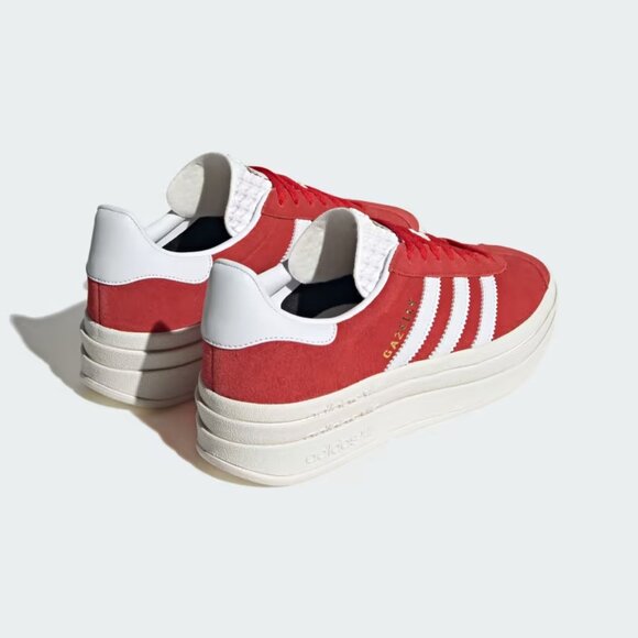 10W/9M - [NEW] Women's‎ adidas Gazelle Bold Shoe Red ID6990 - Picture 6 of 10